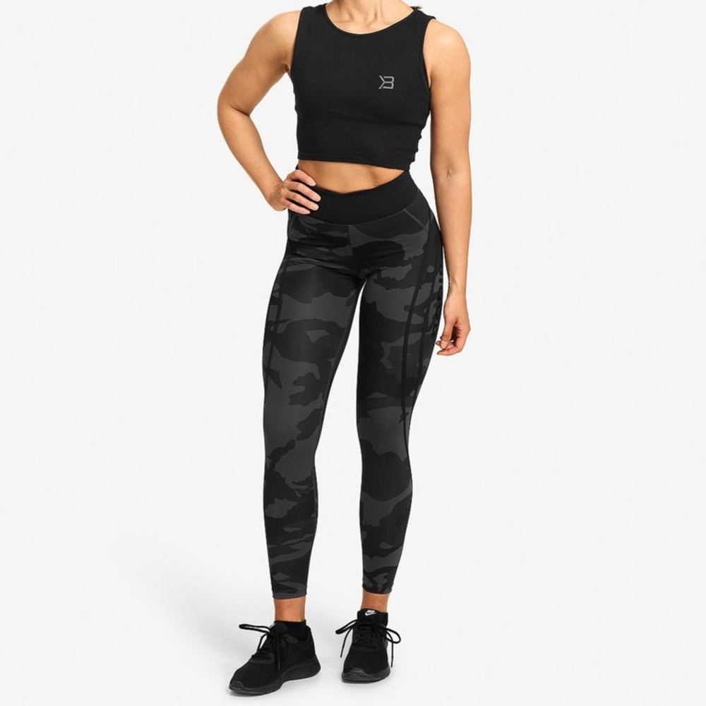 NWOT Better Bodies Camo High Tights - Dark Camo